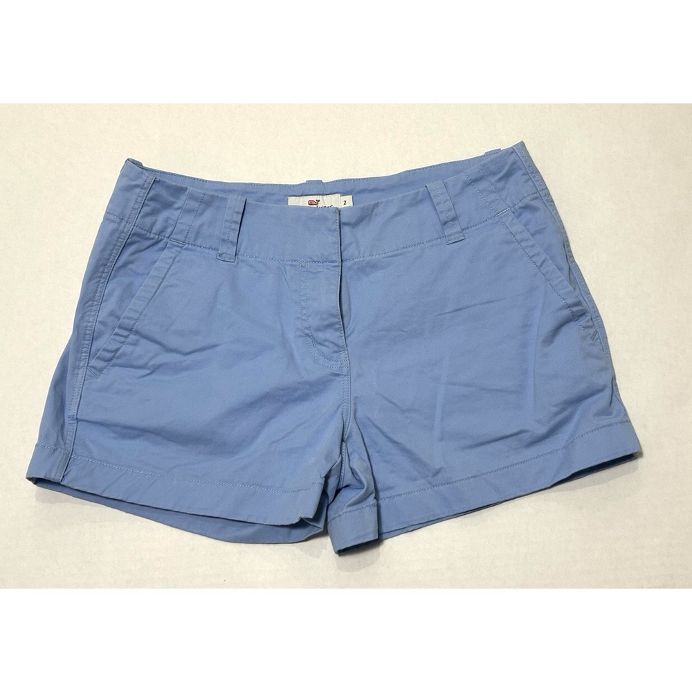 Vineyard Vines Womens Every Day Shorts. Light Blue. Size 2